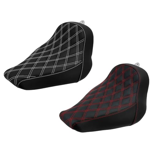 Asiento de cojín para Softail con costura de diamante elegante 4