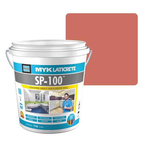 Image of MYK LATICRETE SP-100 Premium Epoxy Grout (5-Sierra Sunrise, 5KG)-Stain & Germ Resistant & Water-Resistant-Food Grade CFTRI Certified Epoxy-Grout-Home, Kitchen & Bathroom-Floor & Wall Tile Joints