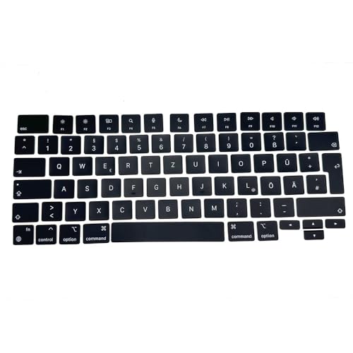 Pardarsey Replacement Keyboard Keycaps Keys German QWERTZ for MacBook Pro/Max (A2442/A2779/A2992/A2485/A2780/A2991/A2918/A2681/A3113/A2941/A3114)