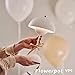uga collective Vintage Style Dome Table Lamp, W,Crystal Flowerpot Table Lamp Portable Cordless Mushroom Lamp | Mushroom Lamp Cordless | Touch-Enabled Nordic | Portable Art Deco (White)