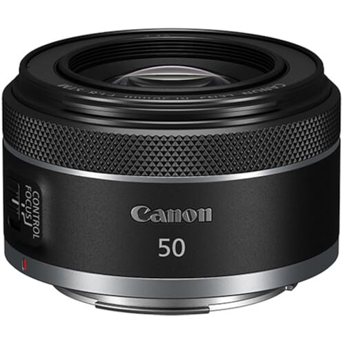 Image of Canon RF 50mm f /1.8 STM Lens Bundle with UV Filter + Lens Cap Keeper