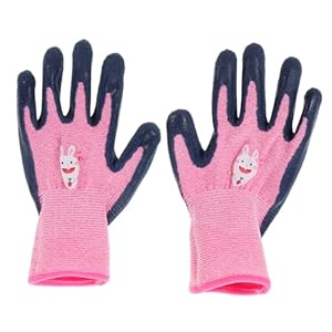 Veemoon Rosa Cartoon Gartenhandschuhe für Kinder