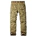 JEsilunmaMY Men's Outdoor Camo Cargo Pants Multi-Pocket Casual Straight Leg Trousers Mountain Camping Hiking Military Pants (Khaki,29)