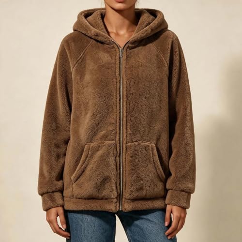 Fleece Jackets for Women Fall Winter Full Zip Warm Coats Cozy Outerwear - image 3