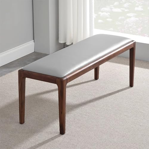 Coussin de banc de jardin gris 120x40 cm imperméable et antidérapant