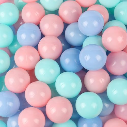 Pack of 50 Ball Pits Balls, 2.2 inches/5.5 cm, BPA Free Plastic Balls Crush Proof Ocean Balls Phthalate Free Toys for Boys Girls Toddlers Indoor Outdoor Game