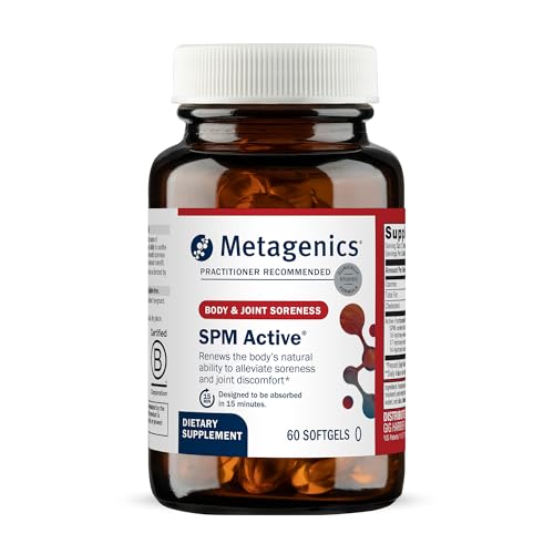 Metagenics SPM Active - Specialized Pro-Resolving Mediators from Marine Oils - Supports Normal Inflammatory Response, Tissue Health, Joint Comfort, Immune Health - Non-GMO & Gluten-Free - 60 Softgels Metagenics SPM Active - Specialized Pro-Resolving Mediators from Marine Oils - Supports Normal Inflammatory Response, Tissue Health, Joint Comfort, Immune Health - Non-GMO & Gluten-Free - 60 Softgels