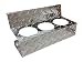 Backyard Life Gear Side Table Bottle Holder, Diamond Plate Aluminum for Blackstone Griddles (3 Bottle)