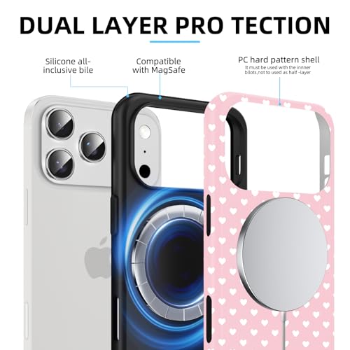 Coque antichoc iPhone 17 Pro Max rose MagSafe antichoc 2 couches - 3