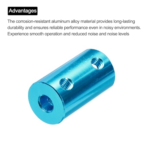QUARKZMAN Wellenkupplung 5mm bis 8mm Starre Kupplungsverbindung L25mm x D14mm Aluminiumlegierung für 3D-Drucker DIY CNC Maschine Encoder mit 32 Schrauben & Spanner - 8 Stück