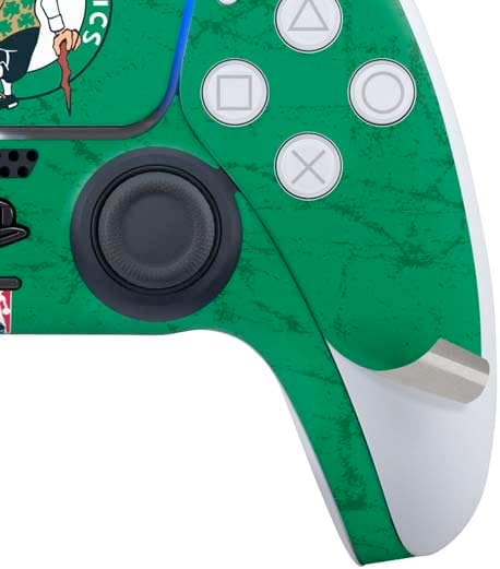 Skinit Decal Gaming Skin Compatible with PS5 Bundle - Officially Licensed NBA Boston Celtics Green Primary Logo Design