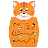 Picture of LEARNING ADVANTAGE Cat Activity Wall Panel - 18m+ - Toddler Activity Center - Wall-Mounted Toy - Busy Board Decor for Bedrooms, Daycares and Play Areas