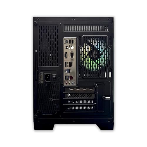 PC Gaming Avanzato Silver Plus V2 (AMD Ryzen 5 5500 3.6GHz, RX 6600 8GB, RAM 16GB, M.2 1TB, Windows 11, illuminazione RGB, WiFi) Computer fisso, PC Gamer (Nero) - PC Desktop - Immagine 4