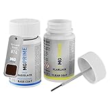 MG PRIME Pintura automotriz Set de lápices de retoque para Land Rover 874 / BLVC874 Rousillon Pearl Pintura base pintura transparente, 50 ml cada uno
