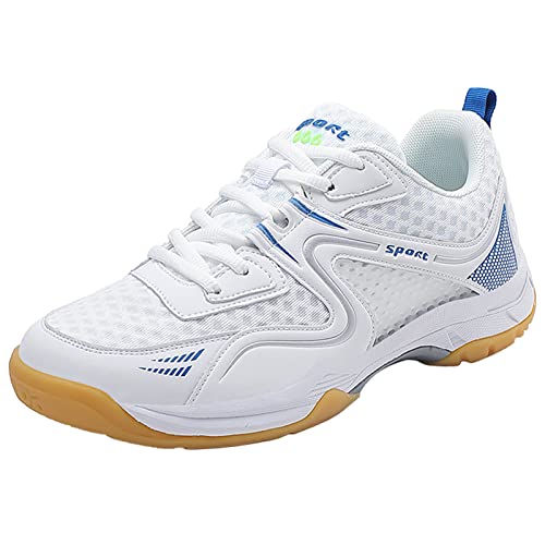 ZHENSI Badmintonschuhe Für Herren Leichte Hallenschuhe Unisex rutschfest Atmungsaktiv Lässig,Blau,45 EU Cover