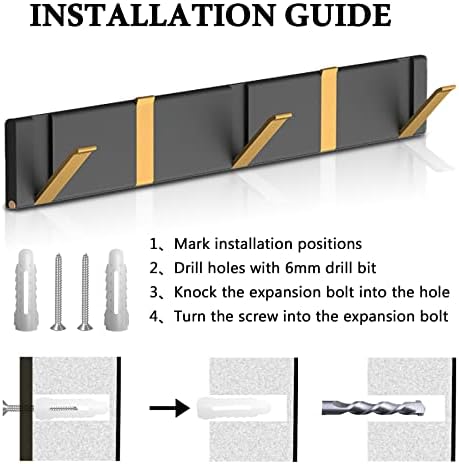 mtisdod Wall Mount Coat Rack Coat Hooker Space Saver Space Saving Retractable Clothes Closet Folding Clothes Hanger Hook Closet Storage Organizer Rack