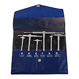 Cabilock 6 Stück Teleskop Lochlehren 8–150mm Edelstahl Innendurchmesser Messgerät mit Federspannung und Gerändeltem Feststellknopf Präzisions Teleskop Messsatz für Industrielle