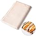 HO2NLE Professionelles Bäckerleinen Gärtuch Unbehandelten Natur Backtuch Leinen Teigtuch Leinentuch für Brot Backen Baguette Brotteig Küche 77x 45 cm