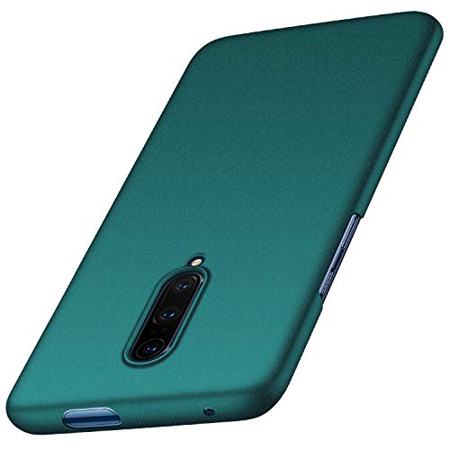 Anccer Funda OnePlus 7T Pro, Ultra Slim Anti-Rasguño y Resistente Huellas Dactilares Totalmente Protectora Caso de Duro Cover Case para OnePlus 7T Pro (Grava Verde)