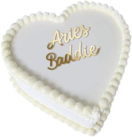 Aries Baddie Cake Topper – Zodiac Birthday Cake Decoration for Ar...