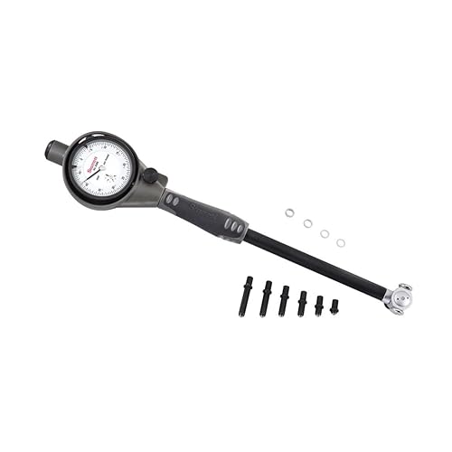 Starrett Calibrador de diámetro del dial con funda protectora y contactos de carburo - Rango de 1.4-2.4 pulgadas, graduación de .0005 pulgadas -