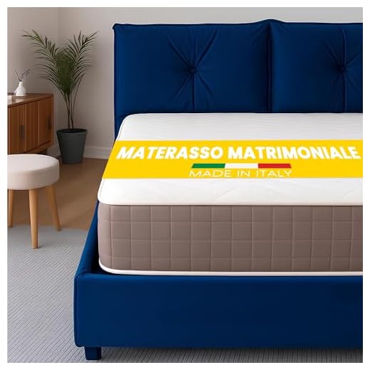 Materasso king size 2 Materasso Matrimoniale 180x200 Alto 20cm per Letto King Size 100% Made in Italy Realizzato in Eco-Foam con Rivestimento Premium Anallergico Antiacaro e Traspirante per Massimo Comfort e Sonno Migliore