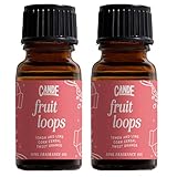CANDECraftCo Premium Fragrance Oil – Diffuser Oils Fragrances Scented for Home, Candle Soap Making Supplies, Aromatherapy Blends for House (0.34 Fl Oz) (2-Pack, Fruit Loops)