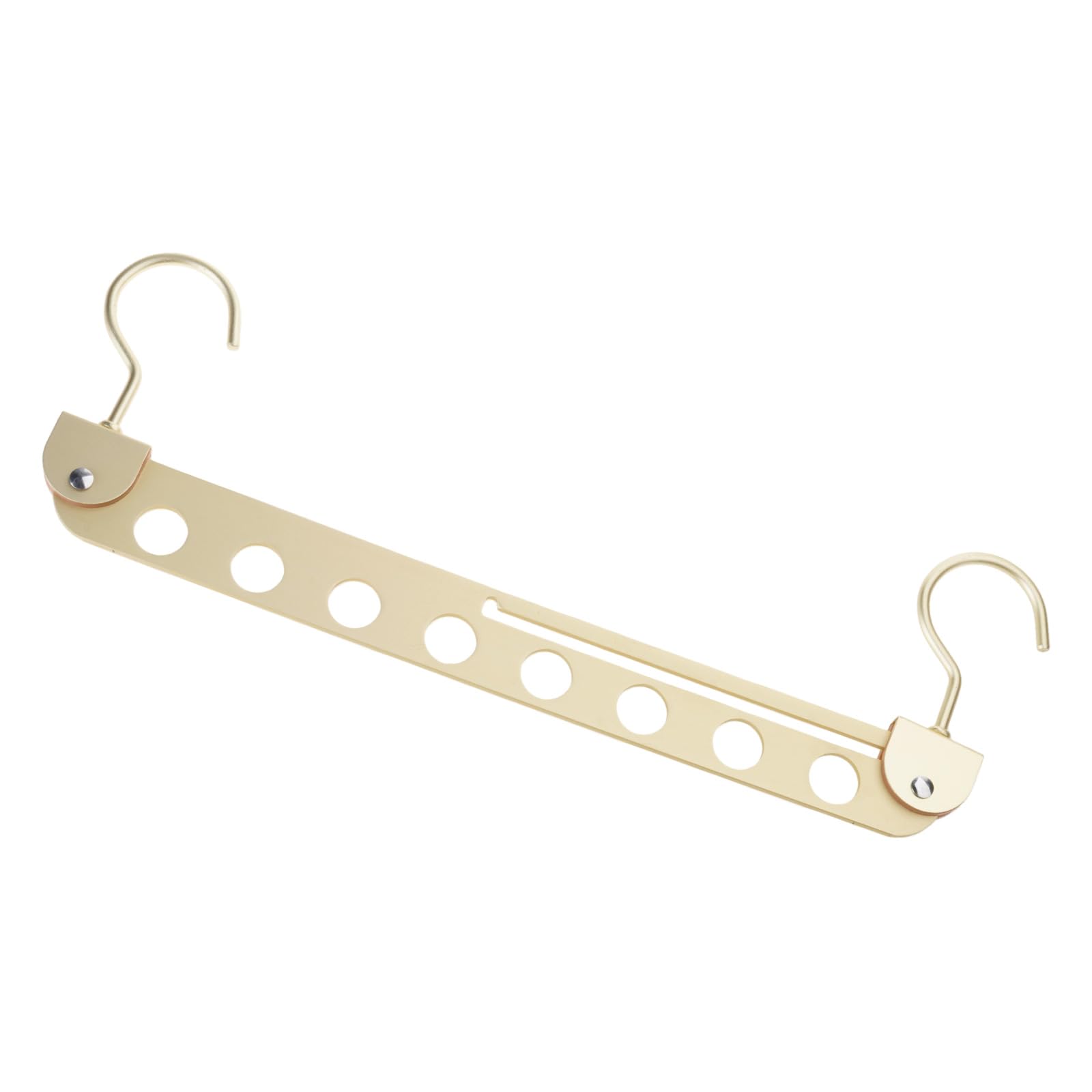 NEWFT Aluminum Alloy Multi Hook Hanger 6/8 Holes Space Saving Solution for Closet Laundry Room Travel Essential Scarf Tie Towel Organiser