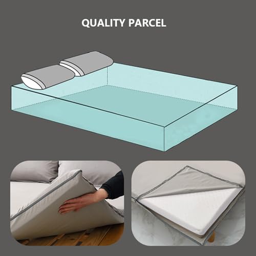 Miniatura 4 de Mswborml Estampado Funda Futon Tatami Con Cremallera, Japones Funda De Colchón, Antideslizante Funda Protectora De Colchones, Engrosado Cubierta De Colchón Del Futón Del Tatami,C,90x190cm 35x75in