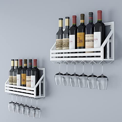 Casier à vin suspendu fixé au mur avec support de rangement
