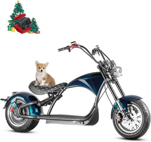 eAhora DOT Approved M1P 37Mph 2000W Electric Motorcycle for Adults,