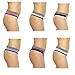 Just Intimates 12134-6 Cotton Panties/Thong Underwear (Pack of 6)