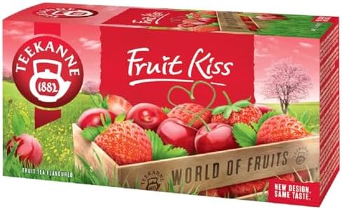 Teekanne Fruit Kiss Sweet Cherries & Strawberries Infusion Tea, 20 Tea Bags