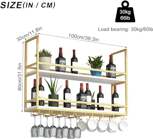 Support de bouteille de vin suspendu industriel pour optimiser la cuisine - 6