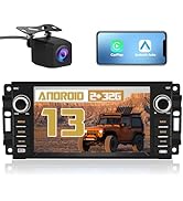 AWESAFE Android Car Stereo for Jeep Wrangler Radio Chrysler Dodge with Wireless Carplay, 7 Inch T...