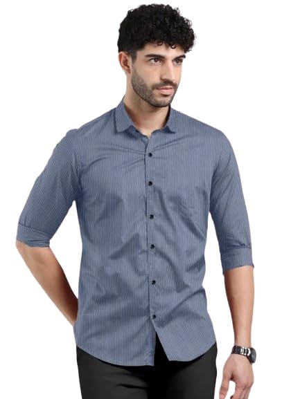 Image of HIMART Men's Printed Slim Fit Casual Shirt,Casual Wear & Formal Wear Men Shirt.