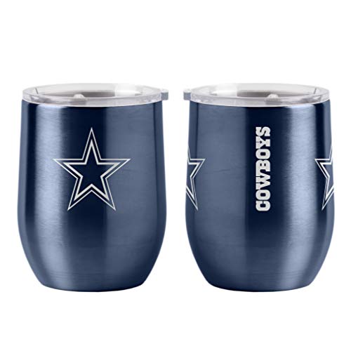 Boelter Brands NFL Dallas Cowboys Drink Tumbler Steel 16 Curved, Team Colors, One Size
