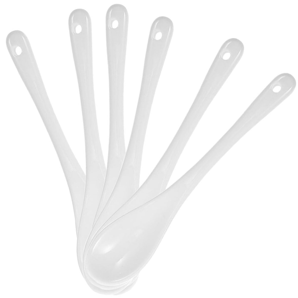 STOBAZA Reusable Stirrers Ceramic Mixing Spoons for Soup Juice Hot Tea Bar Supplies Creative Stirring Tools