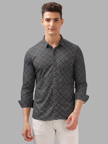 Image of BULLMER Trendy Regular Fit Striped Causal Full Sleeve Shirt for Men.