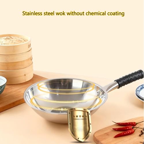 Wok de Acero Inoxidable con Tapa 14.2 in miniatura 6