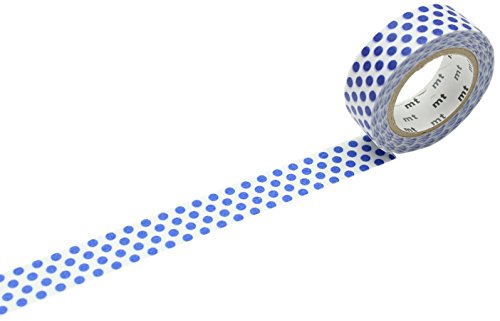Image of mt Masking Tape 1P inchDot Night Blue inch Washi Masking Tape - Night Blue