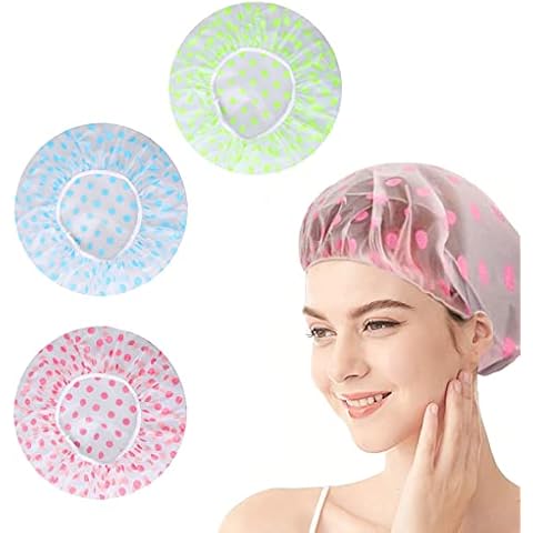 Waterproof Reusable Shower Caps for Women Cover