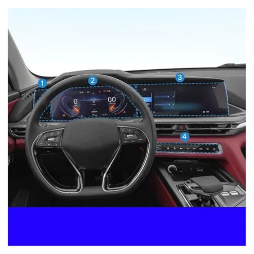 Verre trempé navigation Changan CS75 Plus écran sans rayure 2021 - 3