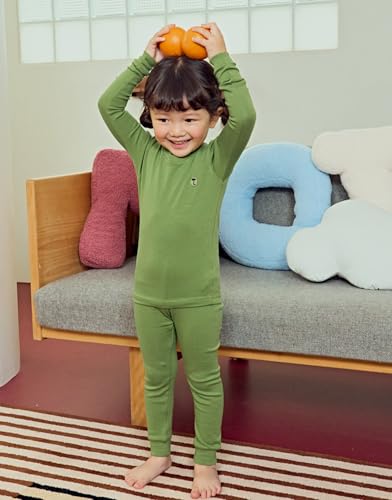 moimoln 6M-8Y Modal Cotton Solid Soft Breathable Baby Toddler Boys Girls Snug fit Pjs Long Sleeve Pajamas Set Sleepwear Daily2
