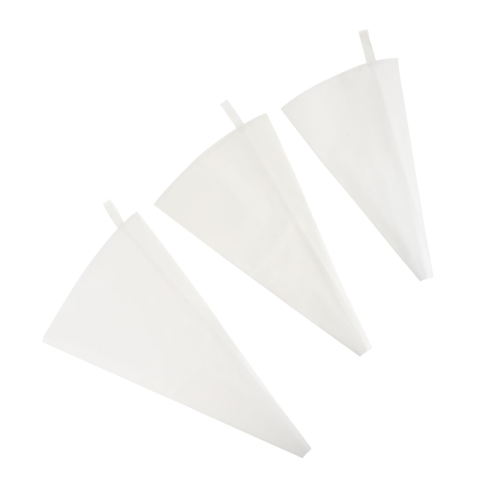 OUNONA 3pcs Reusable Pastry Bags Thick Icing Pouches for Cake and Cookie Decorating for Home Baking