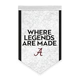 AGAS Small Alabama University Football Where Legends are Made V-Cut Felt Banner -12'x18' - with 1' Pole Sleeve