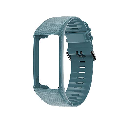 WARMTOWER Adecuado para Polar A360 Polar A370 Correa Pulsera Inteligente Correa de Repuesto Hebilla Negra, Pulsera Deportiva de Silicona Suave Compatible con rastreador de Ejercicios A370