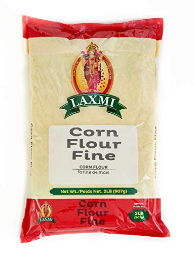 Laxmi Brand Corn Flour, Fine Grain Corn Flour, Made Pure, Made Fresh, Tradition of Quality, House of Spice, Product of India (2lb)