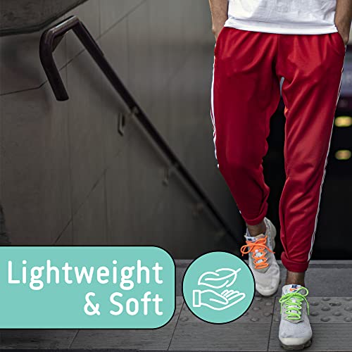 DARESAY Men’s 3-Pack Performance Jogger Sweatpants with Pockets - Open-Bottom, Lightweight, Quick-Dry, Drawstring Waist.2