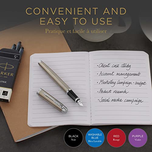 Parker cartouches d'encre pour stylo plume | courtes | encre QUINK | lot de 6 - vue 6